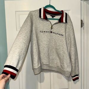 TOMMY HILFIGER Heathered Gray Zip Up